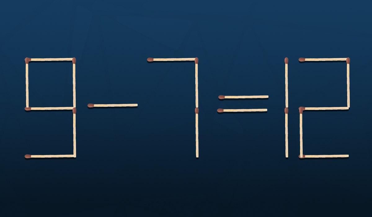 Un puzzle para genios: sólo hay que mover una cerilla para arreglar un error
