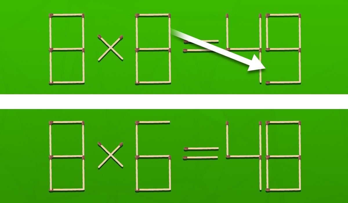 Desafío mental: tienes que mover una cerilla para corregir un error