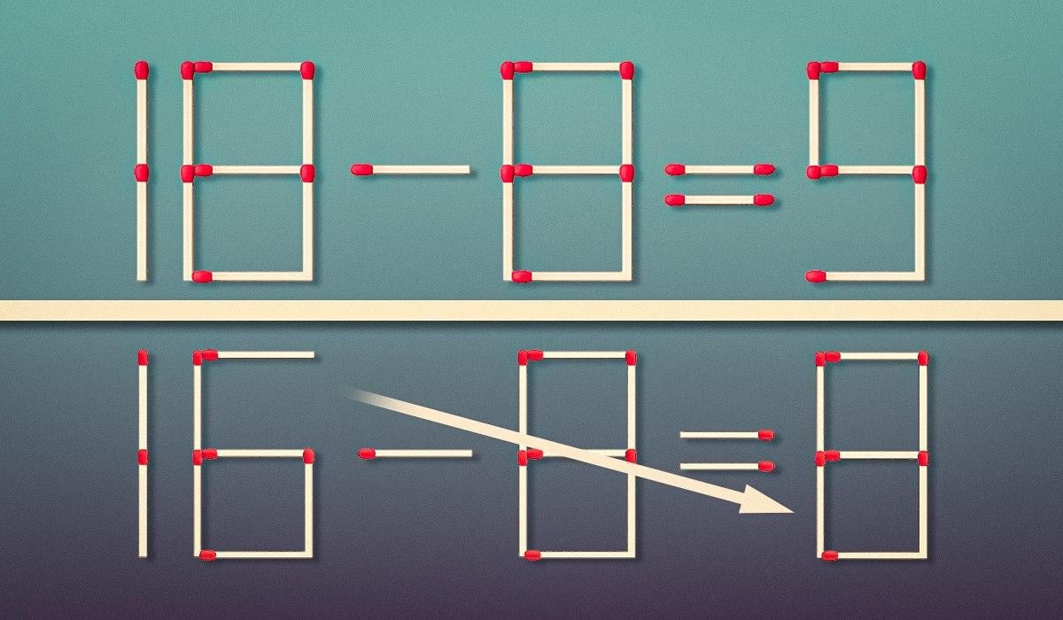 Un problema para verdaderos genios: hay que arrastrar una sola cerilla